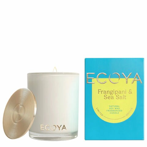 ECOYA Sensory Escapes: Frangipani & Sea Salt Madison Madison Candle 400g